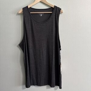 Chubbies Tank Top Men's 2XL Solid Gray Soft poly logo NWT